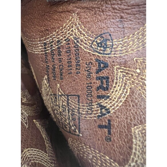 Ariat Men’s R Toe Boots Size 9.5 - Picture 6 of 8